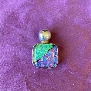 Sterling Dimorphic Glass Pendant